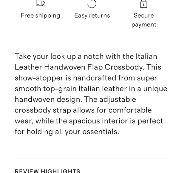 Quince Italian Leather Handwoven Flap Crossbody Bags in Golden Tan - Picture 3 of 12